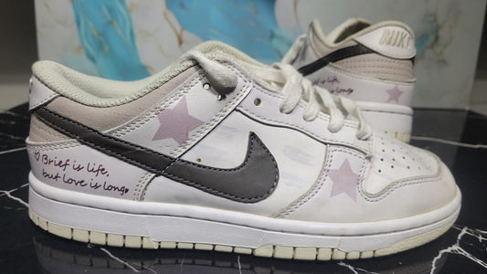 Nike Dunk Low By You Coconut Mik Cartoon Illustration Star