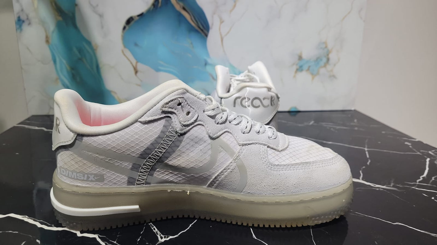 NIKE – Zapatillas Air Force 1 React QS White Ice Unisex