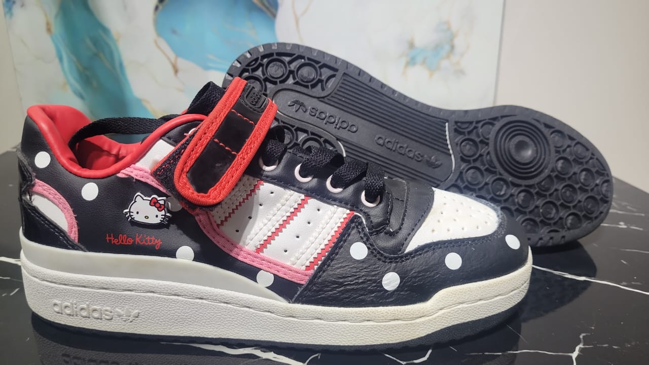 ADIDAS – Zapatillas Hello Kitty Forum Low Polka Dot para Mujer