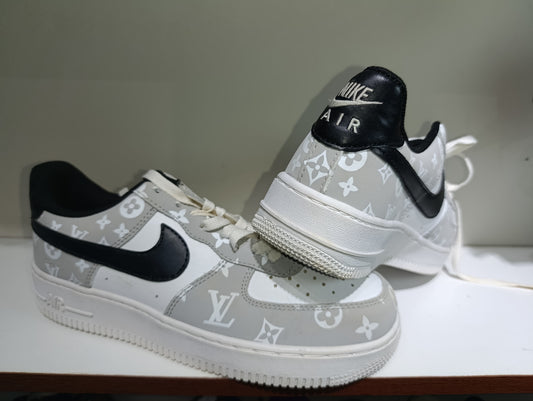 Louis Vuitton x Nike Air Force 1 Low White Grey Black